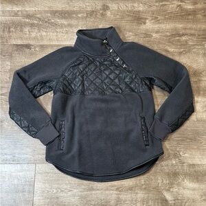 Abercrombie & Fitch Fleece Pullover Snap Jacket Womens Small